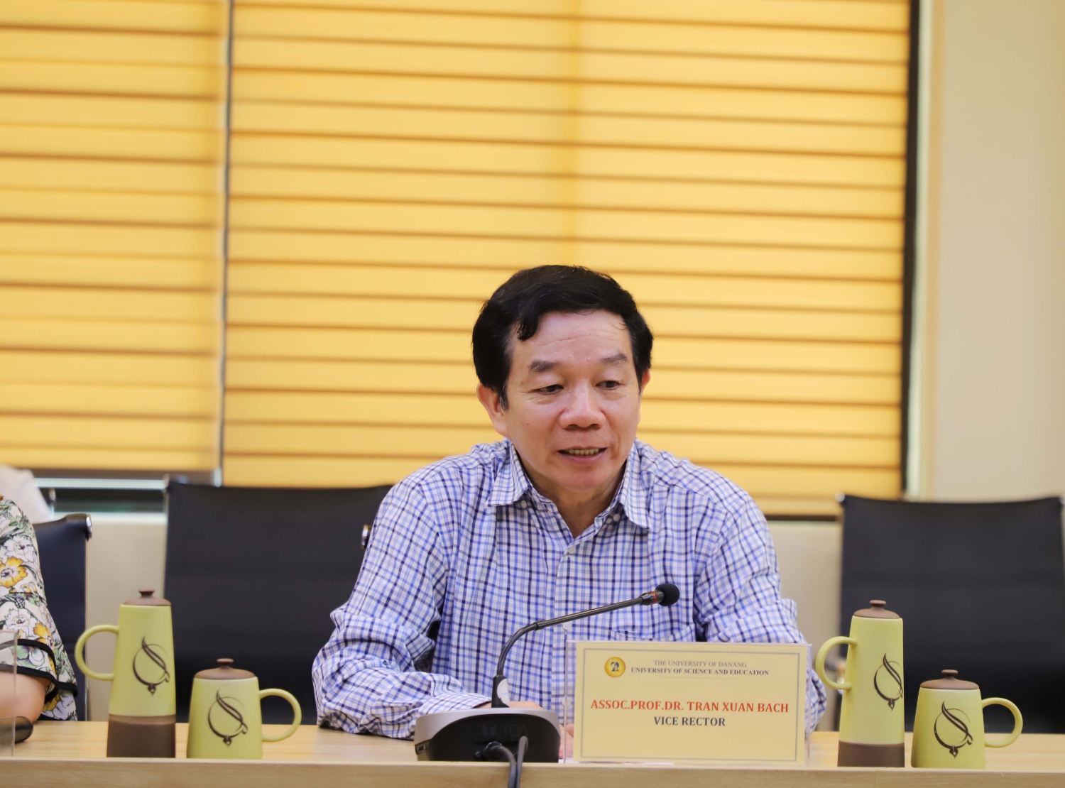 Chuyen gia Cuc Lam nghiep Hoa Ky toi tham Truong Dai hoc Su pham DHDN 11